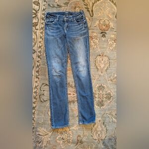 Silver Suki Mid Straight Jeans